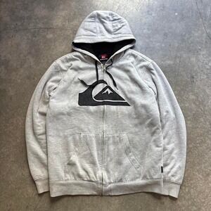 Vintage Quiksilver Sherpa Lined Zip Up Hoodie